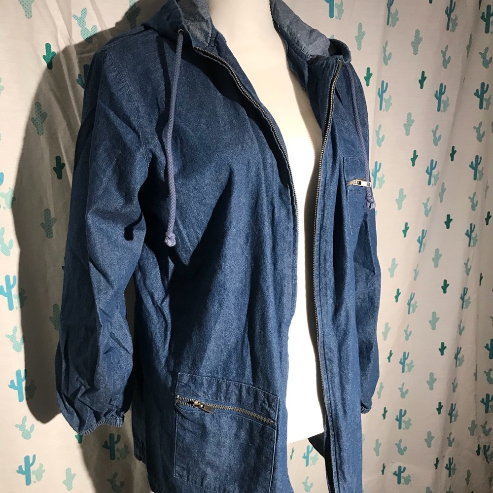 Lightweight Denim Zip-Up